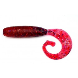 Рибальська силіконова приманка, Taipan Vibe-Shot, 2,5 дюйми, 8шт/уп, колір №05 Redpearl